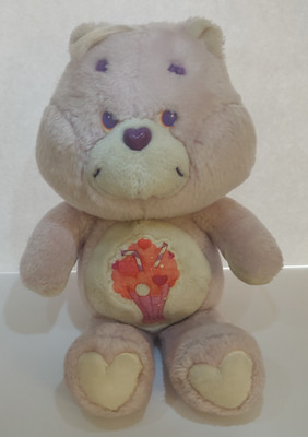 Vintage 1985 Care Bears Share Bear 13'' Plush Kenner Milkshake Cute Gift idea!