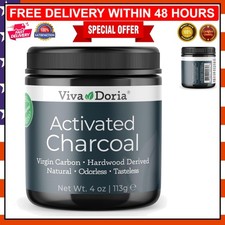 4 Oz Food Grade Activated Charcoal Powder - , Gluten-Free Detox Solution