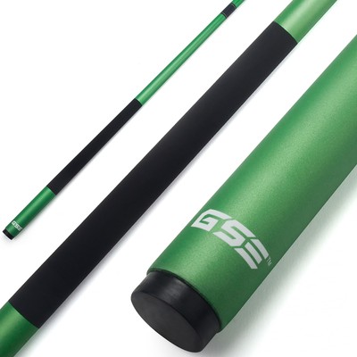 19oz Matte Green Fiberglass Pool Cue Stick Professional 58 Inch Design