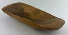 Vintage Wood Trencher Rustic Hand Carved Primitive Farmhouse Dough Bowl Trench