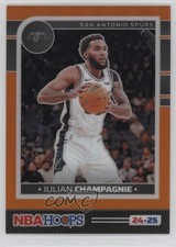 2024 Panini NBA Hoops Premium Orange Prizm 101/199 Julian Champagnie #218 0o2b