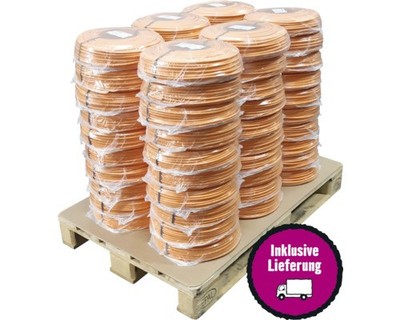 Palette Cat 7 Dca Datenkabel Simplex orange 100 m Ring 60 Stück