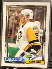 1992-93 Topps Ulf Samuelsson #127 Pittsburgh Penguins
