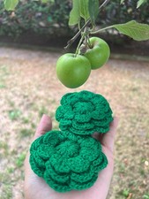 scrunchies hair accessories crochet 1 set 2 scrunchies