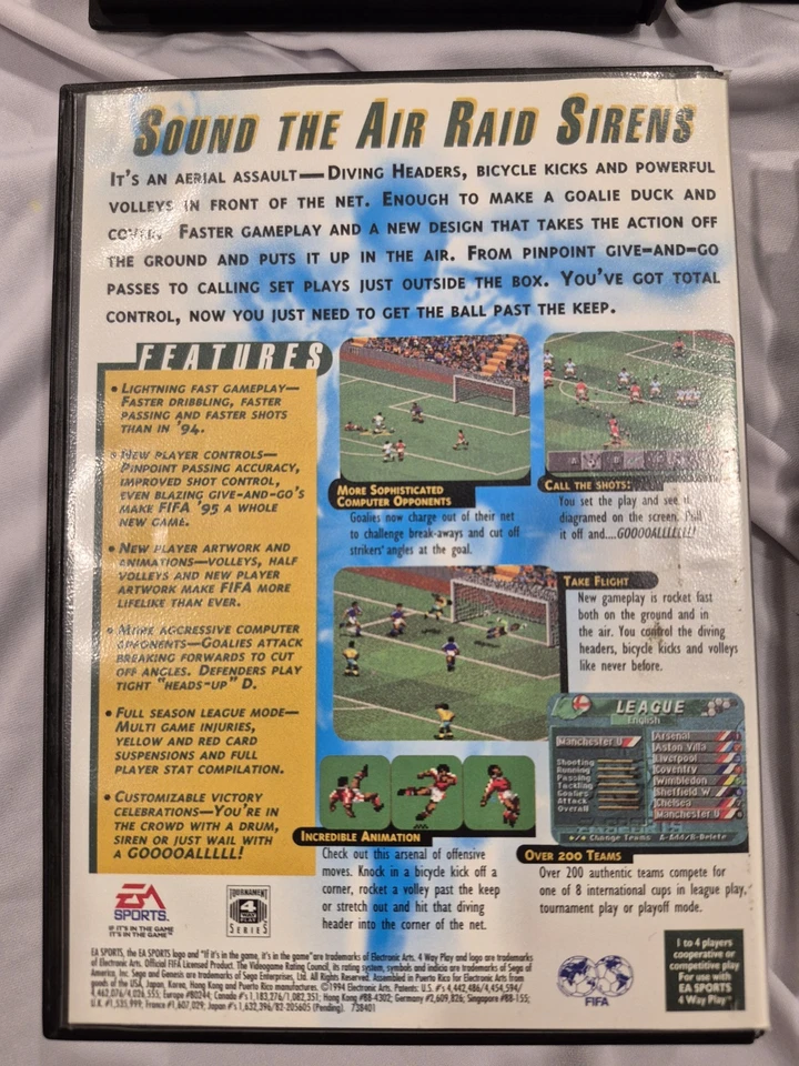 Sega Genesis Lot Bundle 4 Games With Cases Most Complete CIB NHL, NFL, FIFA - Image 4 of 4