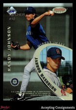1996 Bowman's Best Mirror Image Refractors #10 Randy Johnson, Tom Glavine