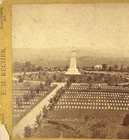 1880 CIVIL WAR STEREOVIEW PHOTO OF ANTIETAM BATTLEFIELD CEMETERY PRIVATE SOLDIER