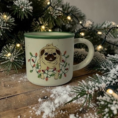 Pug on a Mug - St. Nicholas Square Matte Ceramic Beverage Cup