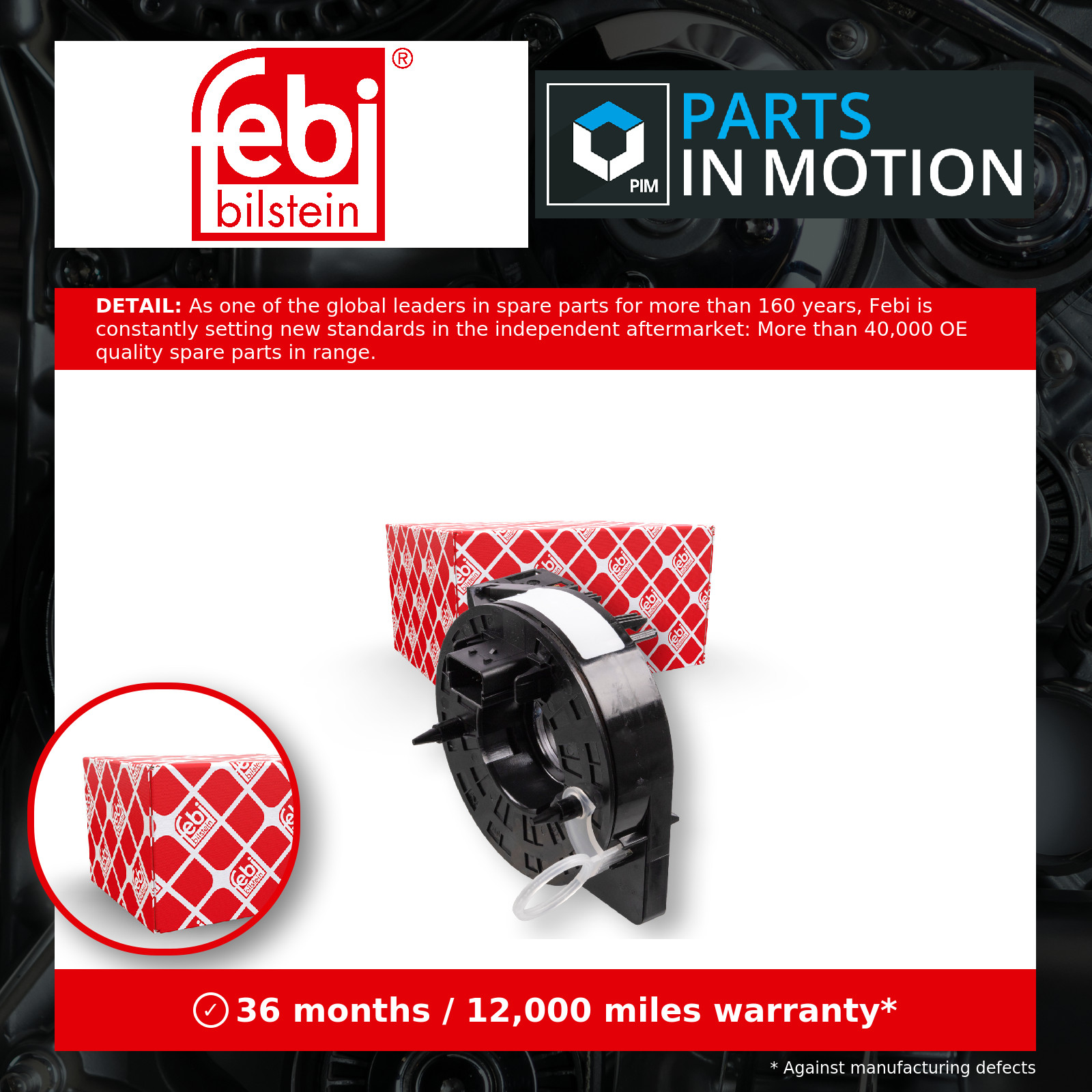 Clock Spring Squib fits VW POLO Mk5, Mk5 GTi 2009 on 6Q0959653B Febi New - Image 4
