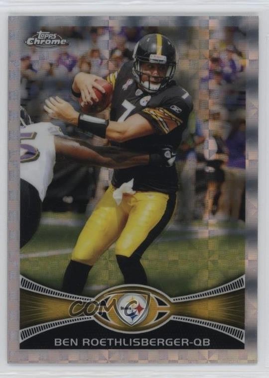 2012 Topps Chrome Retail X-Fractor Ben Roethlisberger #182 d4v