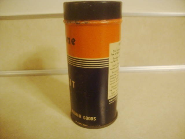 Vintage Tube Repair Kit FIRESTONE Advertising No. 0 STEEL Can Gas Oil SHIELD!