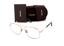 Tom Ford FT5830 028 Gold / Clear Lens 56mm Eyeglasses TF5830
