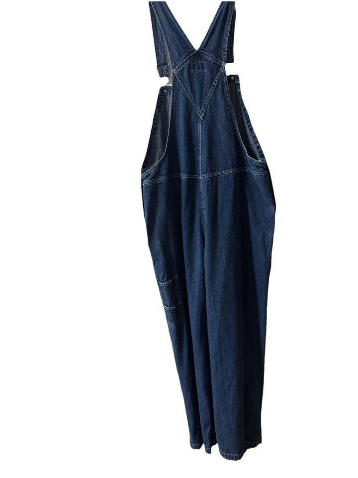 Mono BUM Equipment vintage para mujer grande algodón vaquero babero azul jeans Y2k Foto 4 de 4