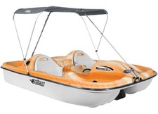 Pelican HHF25P103-00 Pedal Boat Monaco Deluxe Angler Fade Orange-White/White