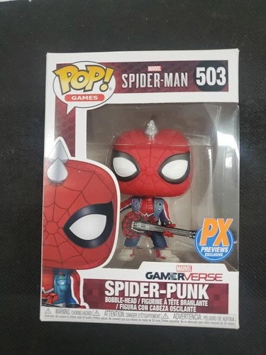 Funko Pop! Marvel Spider-Man Spider-Punk #503 PX Previews Vinyl Figure