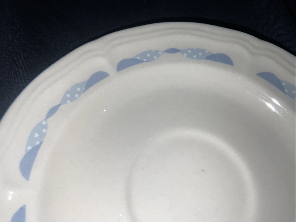 Набор из 4 блюдец Tienshan Theodore Bear ТОЛЬКО 6 1/2 дюйма диаметр - Изображение 3 из 4