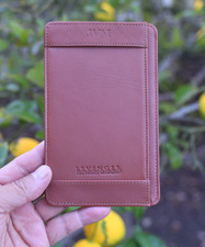 Levenger  3 x 5 index Card Holder  Color: Tan