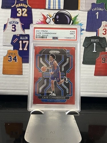 Cade Cunningham Red Prizm RC Psa 9 Color Match