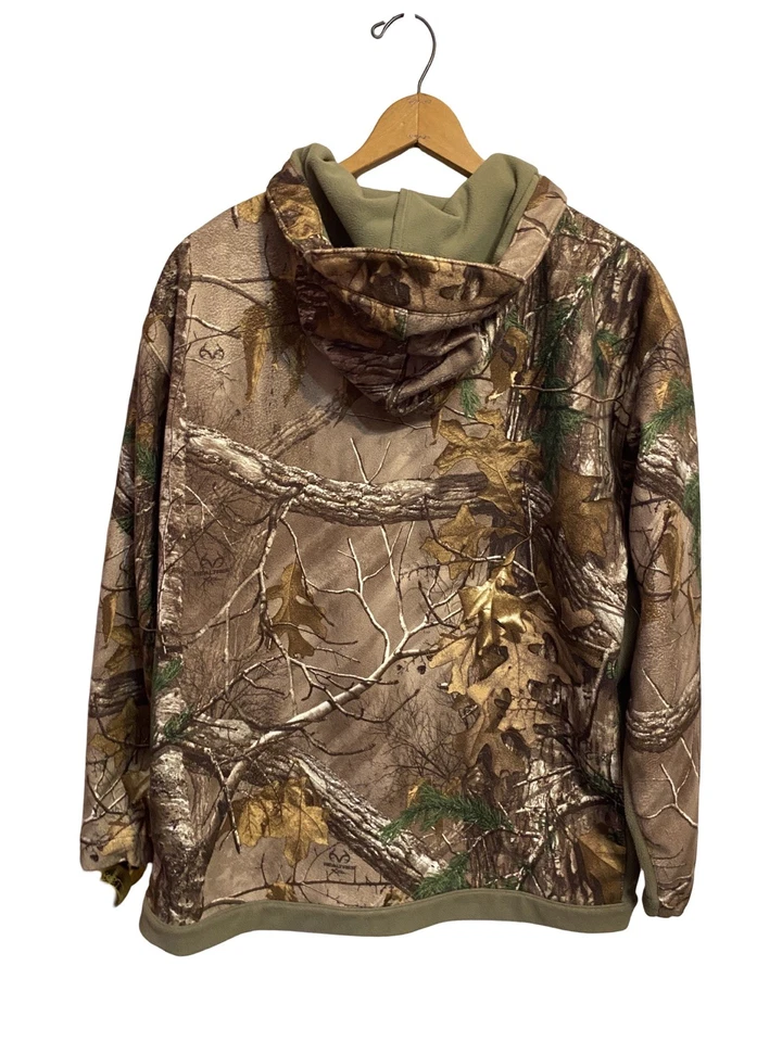 BANDED SOFT SHELL UTILITY JACKET FULL ZIP X REALTREE W/HOOD SIZE XL - Image 2 of 4