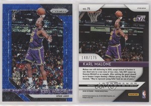 2018-19 Panini Prizm Fast Break Blue Prizm /175 Karl Malone #75 HOF