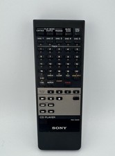 Sony RM D545 CD Player Remote Control Black Tested Working Cleaned