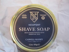 CASWELL MASSEY NEWPORT HANDMADE SHAVE SHAVING SOAP 5.2oz TIN