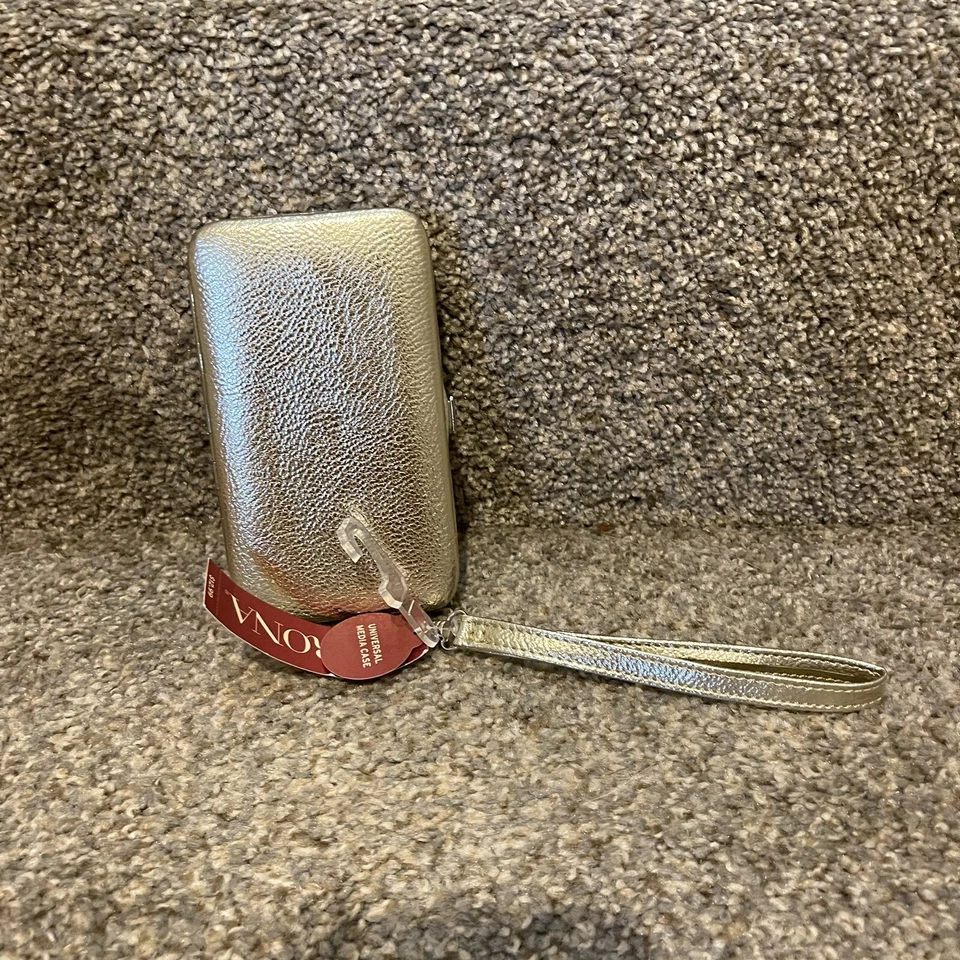 NUEVO CON ETIQUETAS Target Universal Estuche multimedia Muñequera Identificación y Tarjetero Dorado (H) Foto 2 de 2