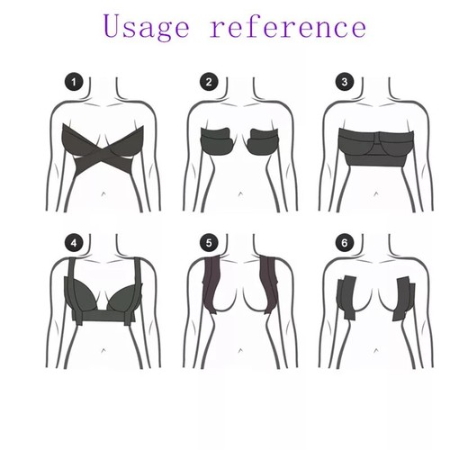 Boob Tape Breast Lifting Cleavage Low Cut Top High Quality Wedding Dress Party - Picture 12 of 27