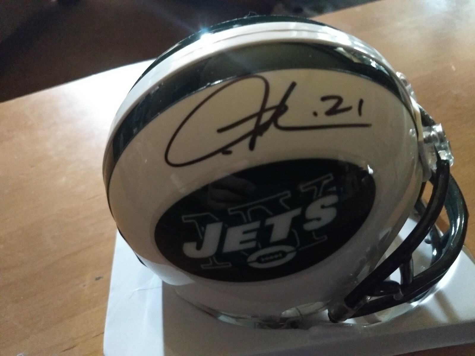 LaDainian Tomlinson Autographed Signed New York Jets mini helmet N.Y. Jets. TriStar Cert 