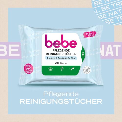Bebe Pflegende Reinigungstücher mit Kokoswasser,besonders milde Abschminktücher - Bild 2 von 9