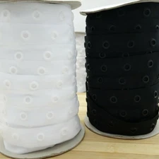 1m Snap Fasteners Spacing Tape Trim Plastic Popper Buttons Fastening Sewing