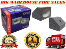 2 NEW Absolute MDF Angled Style 6"x9" Gray Car Audio Speaker Box Enclosures
