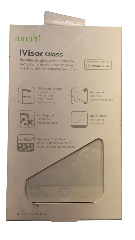 Protector de Pantalla de Cristal Moshi iVisor para iPhone 6 Plus/6s Plus - Transparente/Blanco Foto 4 de 4