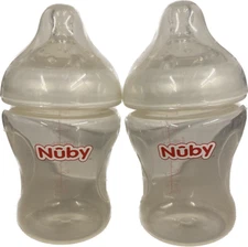 Nuby Natural Touch 9 oz Infant Bottles- 2 pack NEW