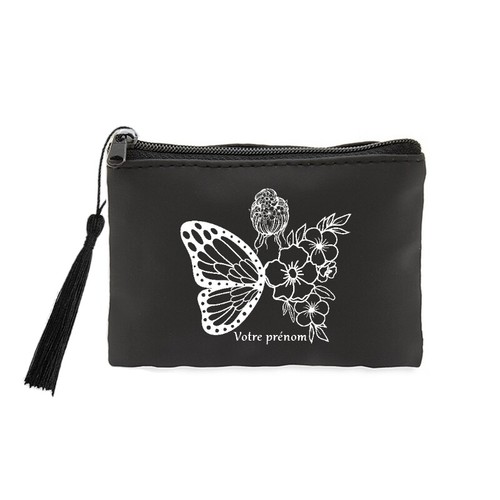 Porte-monnaie à détails sculptés Augustine noir - Noir - CHARLES & KEITH FR