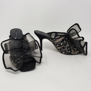 sequin sandal heels