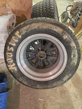 ac cobra wheels, Hildenbrand style, 15 Inch With Hoosier Quick Time Tires Pair