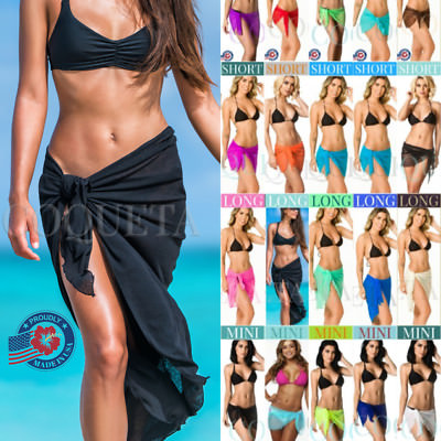 Coqueta Swimwear Chiffon Cover up Beach Sarong Pareo Swimsuit Wrap PLUS SIZE !
