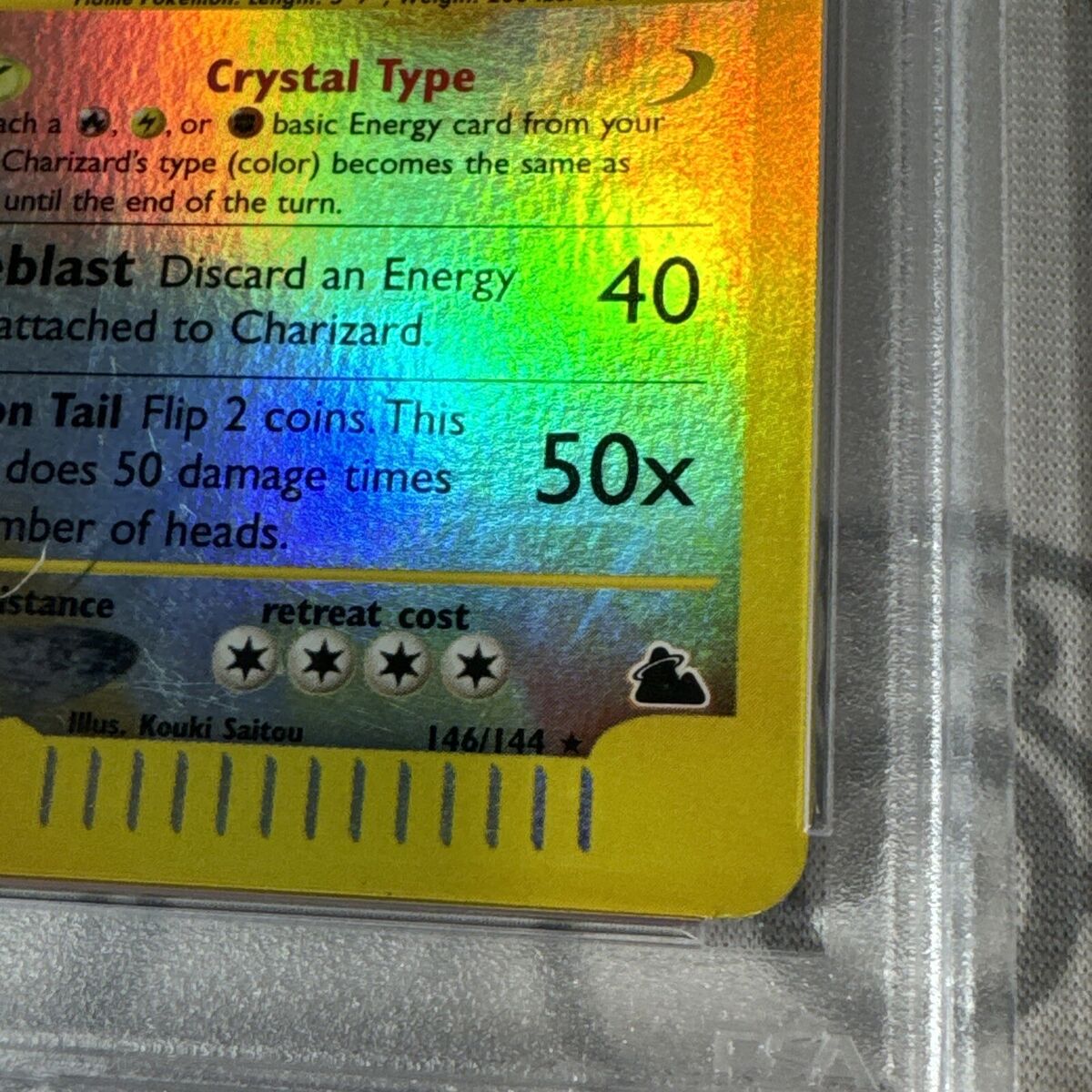 PSA 6 Charizard Reverse Holo #146/144 2003 Pokemon Skyridge PSA 6 Charizard Reverse Holo #146/144 2003 Pokemon Skyridge