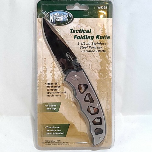 NORTHWEST TRAILS W9328 3.5" Serrated Blade Tactical Folding Knife eBay