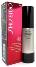 SHISEIDO Radiant Lifting Foundation SPF 17 D30 VERY RICH BROWN 1.2 oz / 30ml NIB