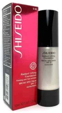 SHISEIDO Radiant Lifting Foundation SPF 17 D30 VERY RICH BROWN 1.2 oz / 30ml NIB