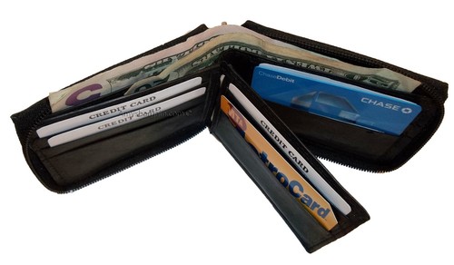 Zip around Man's Leather wallet 9 card, ID, 2 Billfolds wallet for men.New #86 - Picture 29 of 48