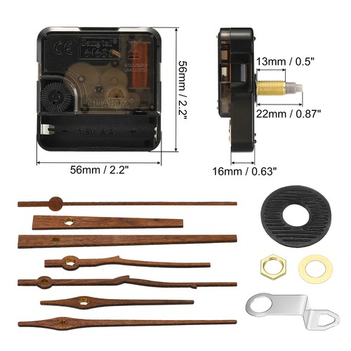 Uhrwerk Ersatz 3 Set Quartz Uhrwerk Batterie Betrieben Basteln Holz Wand Uhr - Bild 2 von 7