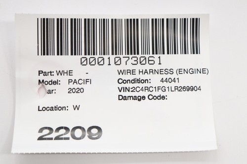 2020 CHRYSLER PACIFICA 3.6L ENGINE MOTOR POWERTRAIN WIRE WIRING HARNESS OEM - Picture 14 of 14