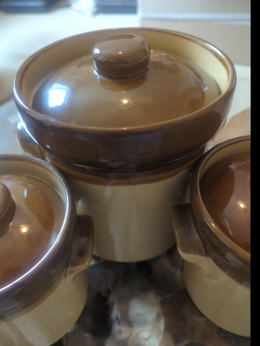 TG Green Granville Jars with Lids Vintage Stoneware Unlabeled Immaculate Cond - Picture 3 of 9