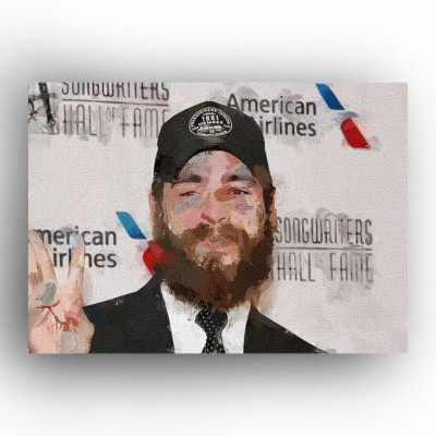 Post Malone #19 Sketch Card Limited 2/50 PaintOholic Signed