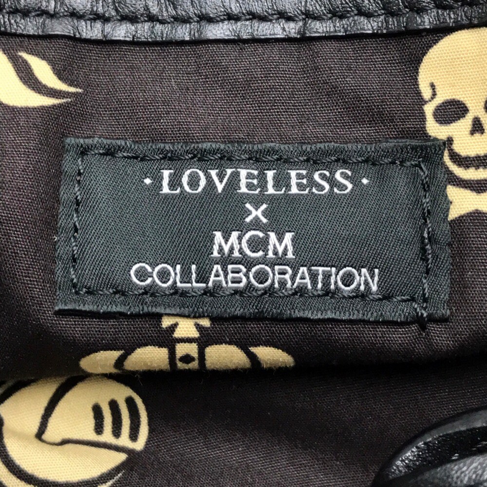 MCM LOVELESS Collaboration Dalmatian Studs Shoulder Bag Tote Bag 