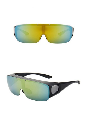 Mens Womens Vintage Large Fashion UV 400 Protection Fit Over Sunglasses FO008 - 第 18/24 張圖片