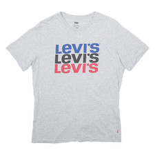 LEVI'S Mens T-Shirt Grey M